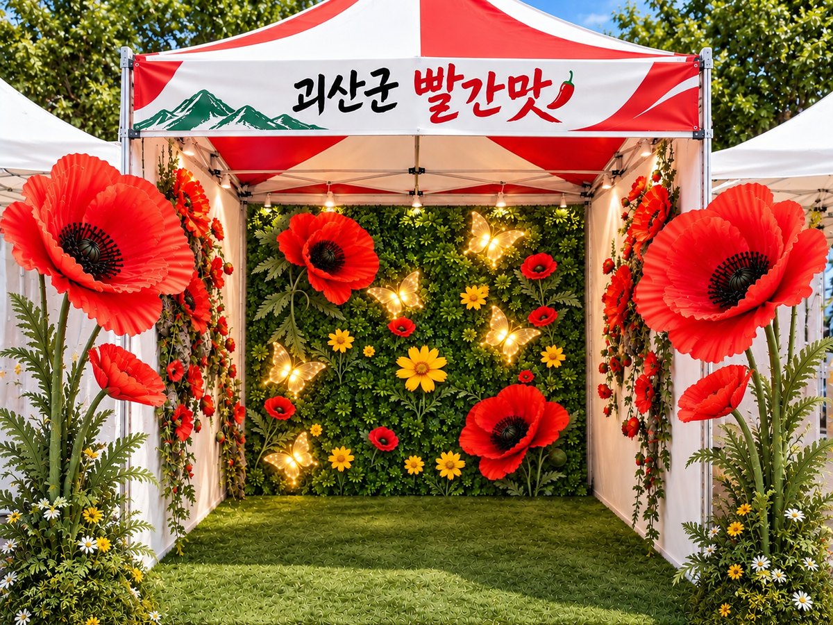 빨간맛 페스티벌 홍보 포토존