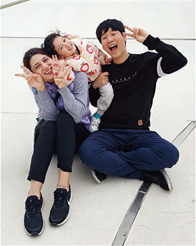 가족과 함께하는 라힐